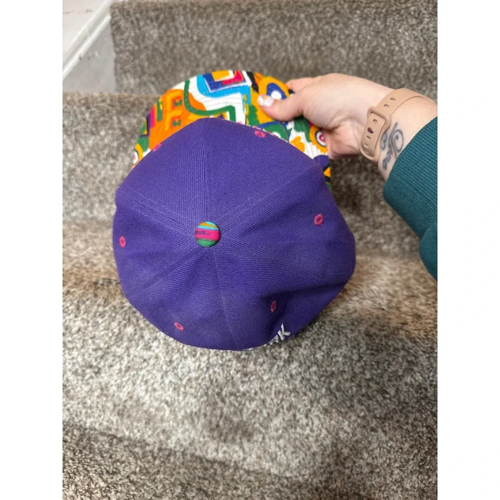 New York BMOS Snapback Hat '90s Pattern‎ Rim - Picture 4 of 4